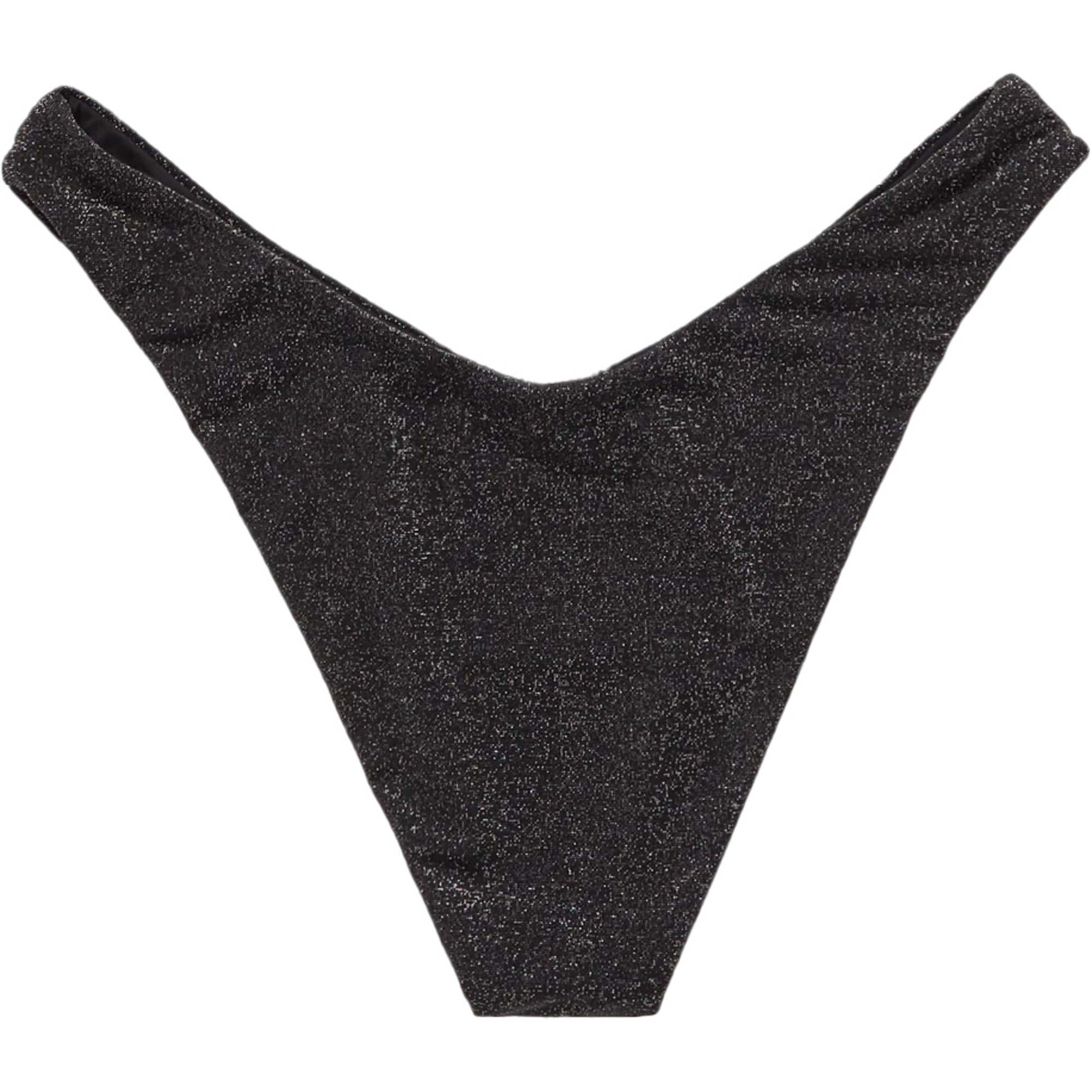 Mystic Womens Bruna Bikini Bottom Black Glitter